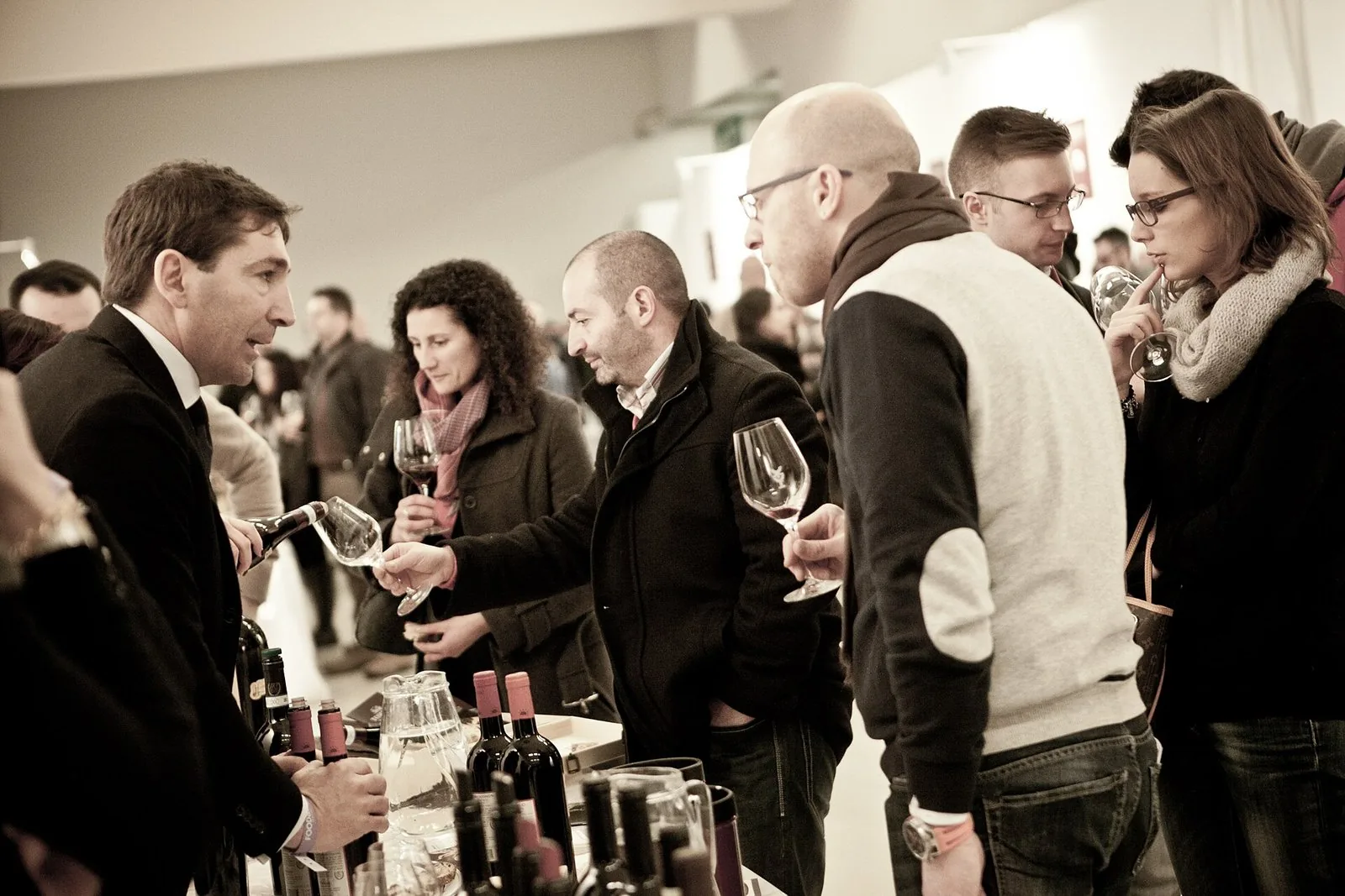 Degustazione di vini durante il Merano WineFestival