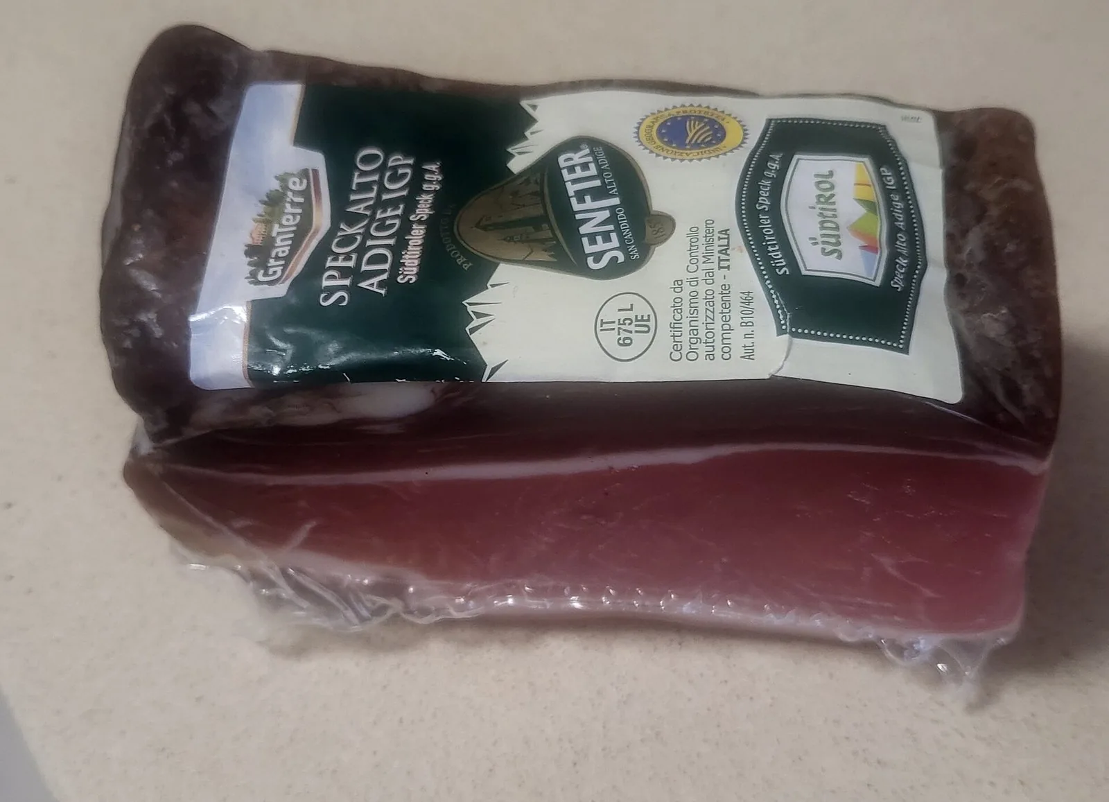 Tagliere di speck Alto Adige IGP