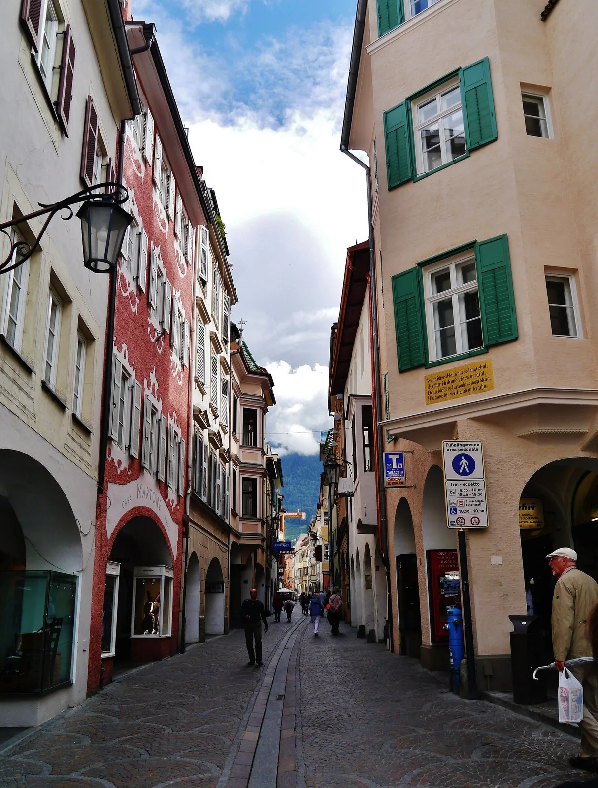 I Portici di Merano, cornice del centro storico durante i Mercatini di Natale